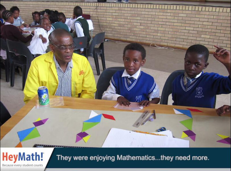“Matemáticas para todos” día comunitario en Sudáfrica